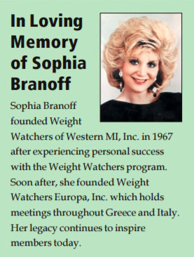 Sophia Branoff Weight Watchers, WW Europa Inc.