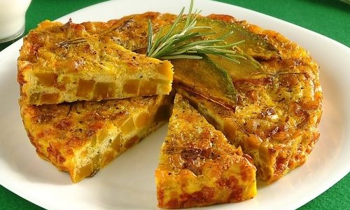 frittata di zucca e porri