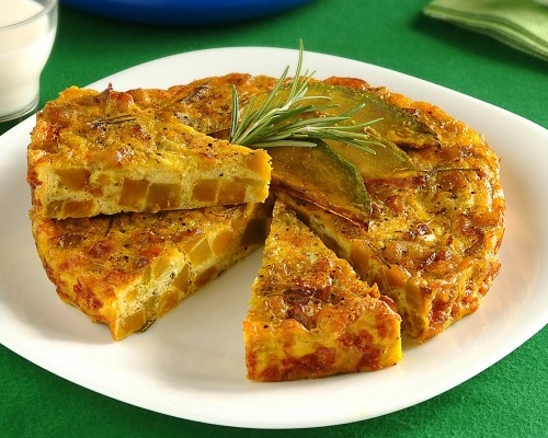 frittata di zucca e porri