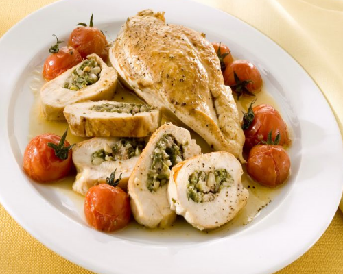 petto di pollo farcito, ricette light, dieta weight wellness, weight watchers milano monza